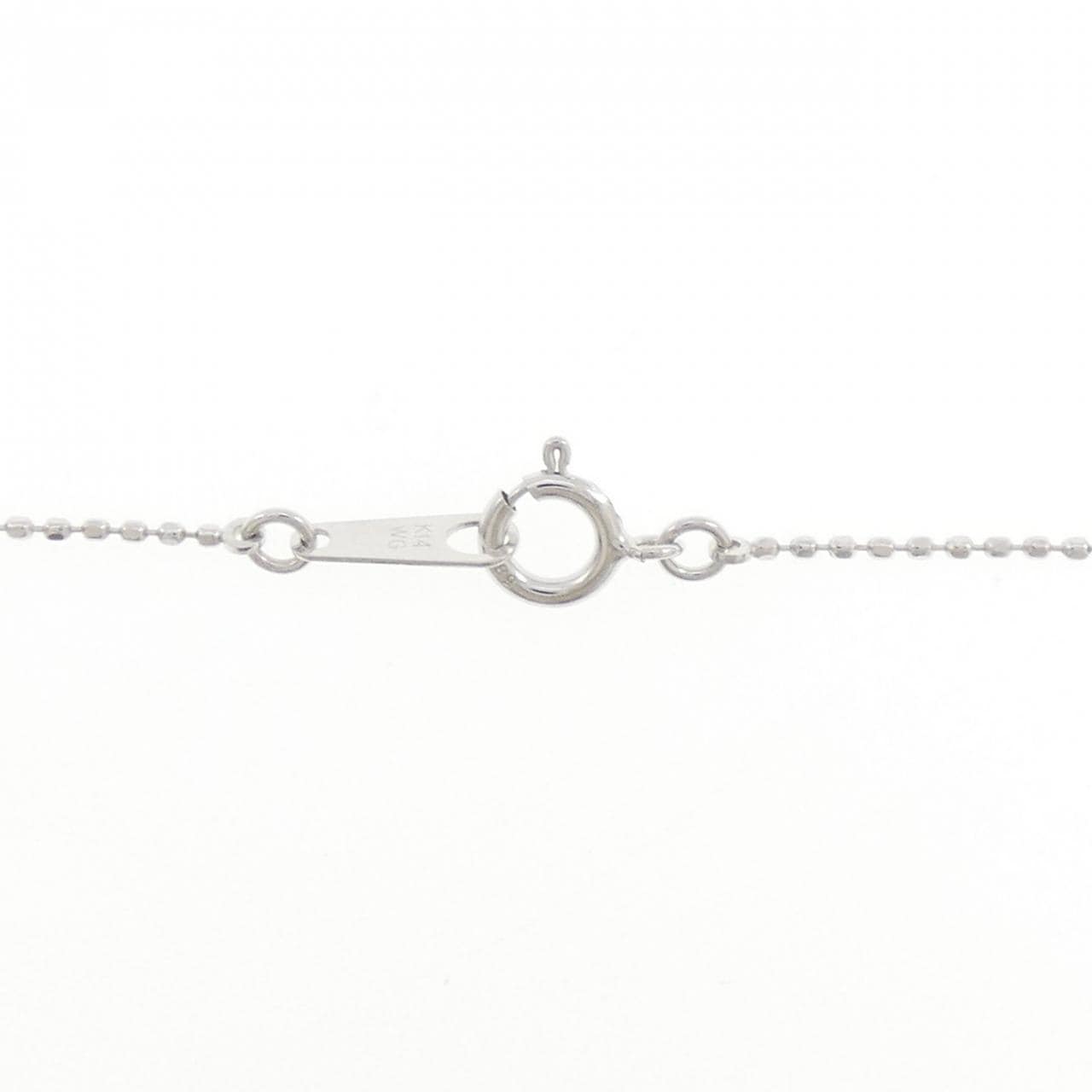 K14WG ルビー ネックレス