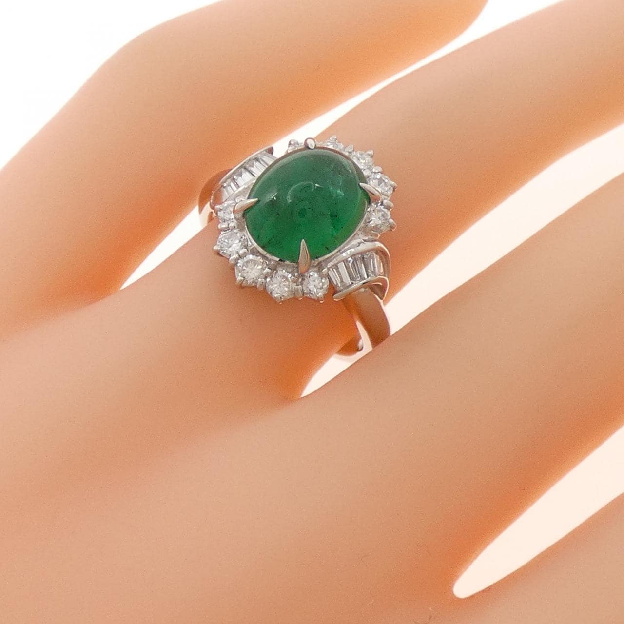 PT900 エメラルド リング 2.46CT