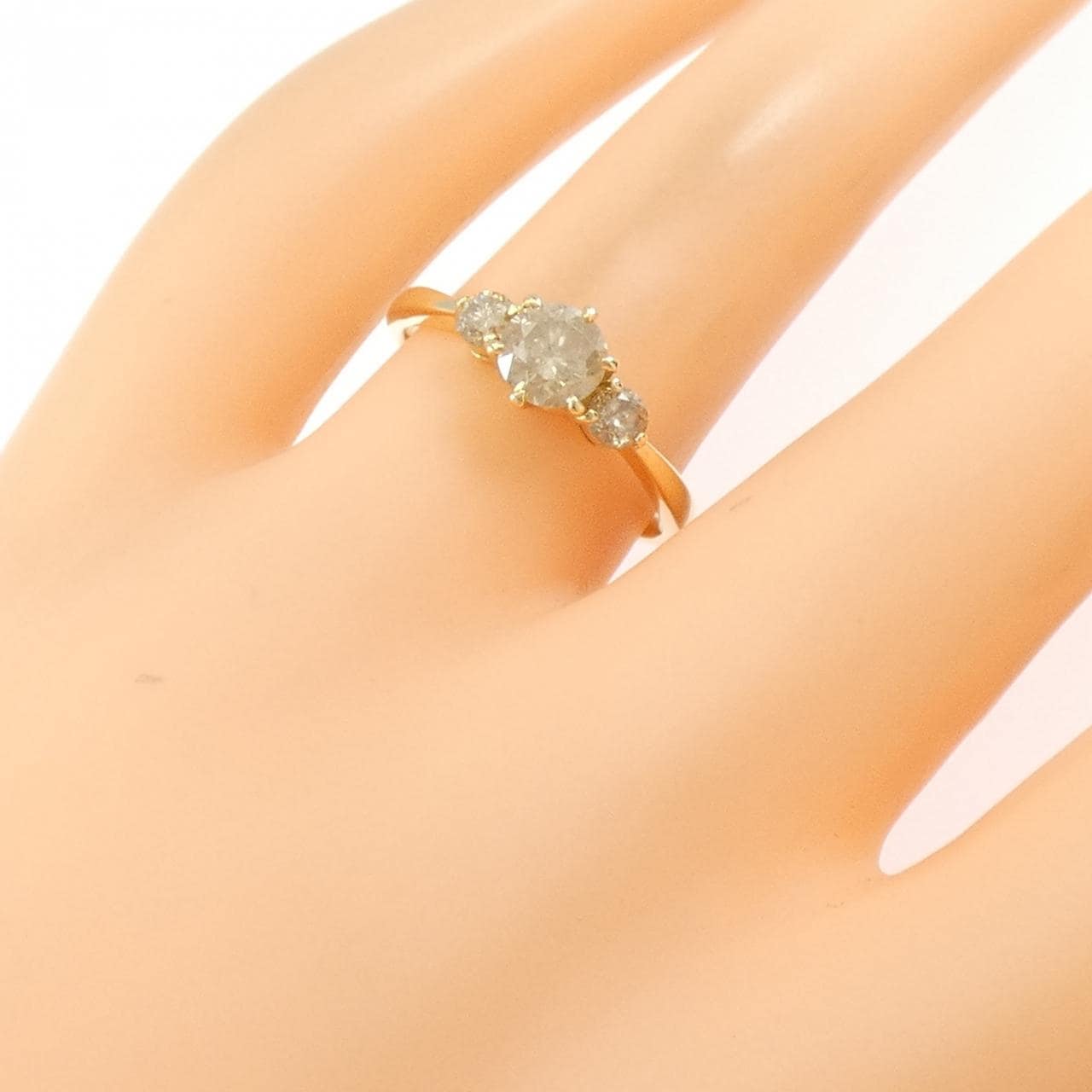 K18YG ダイヤモンド リング 0.7CT