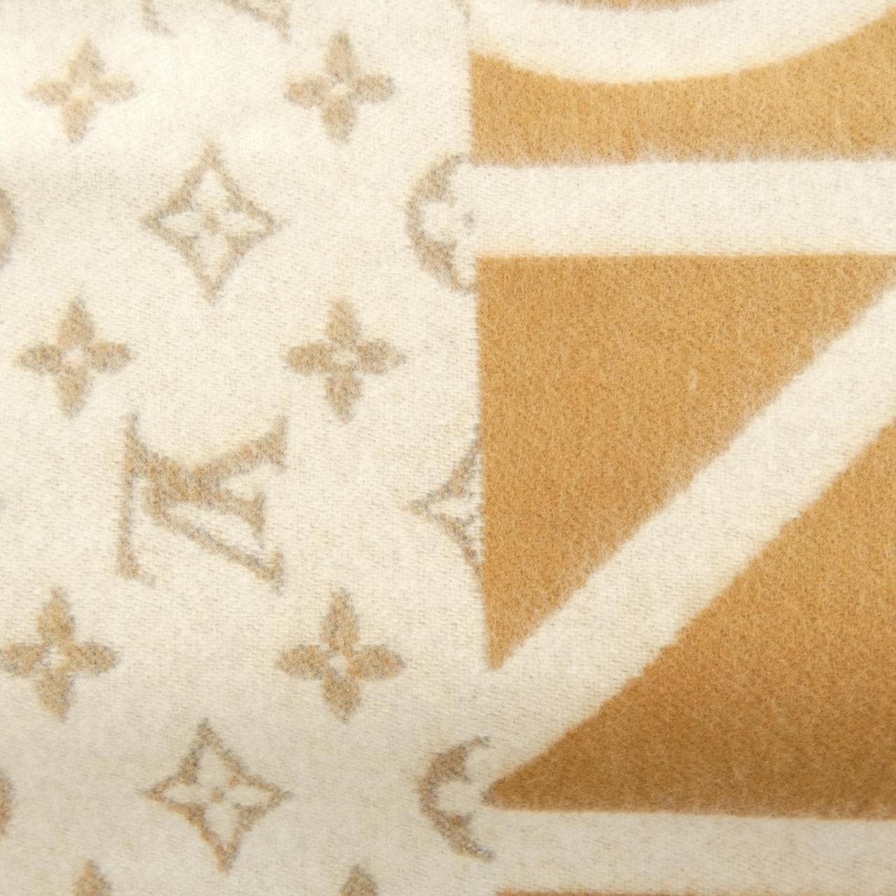 ルイヴィトン LOUIS VUITTON モノグラムスプリット M77119 MUFFLER