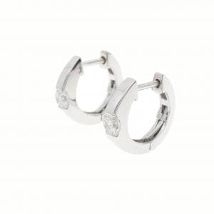 K18WG ダイヤモンド ピアス 0.311CT