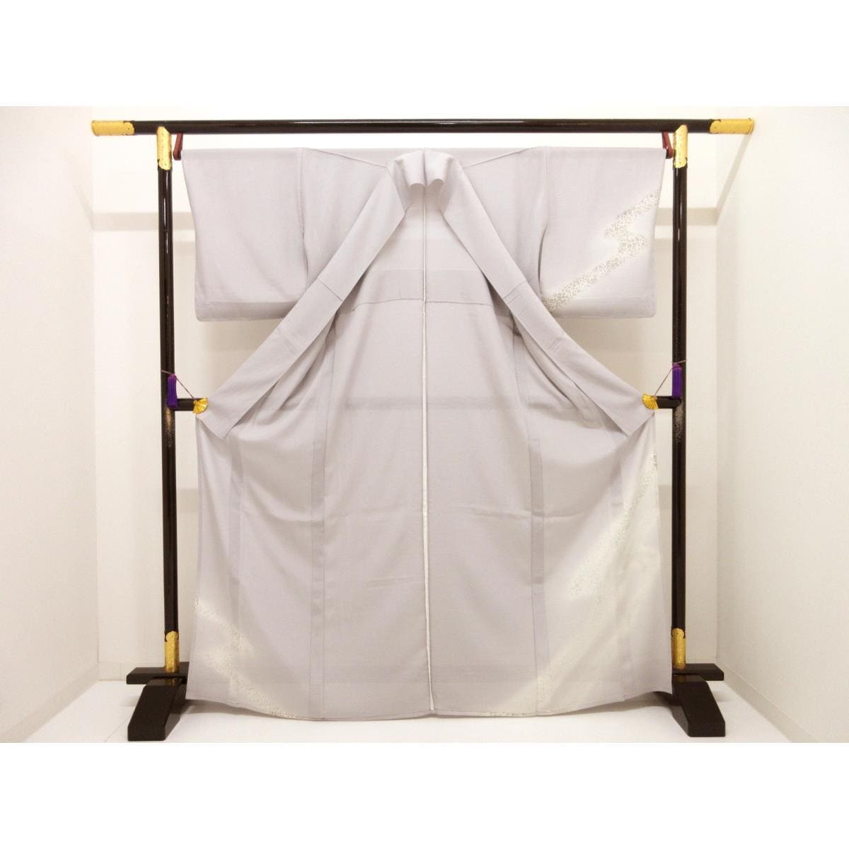【未使用品】単衣　駒絽訪問着　友禅加工ボカシ染