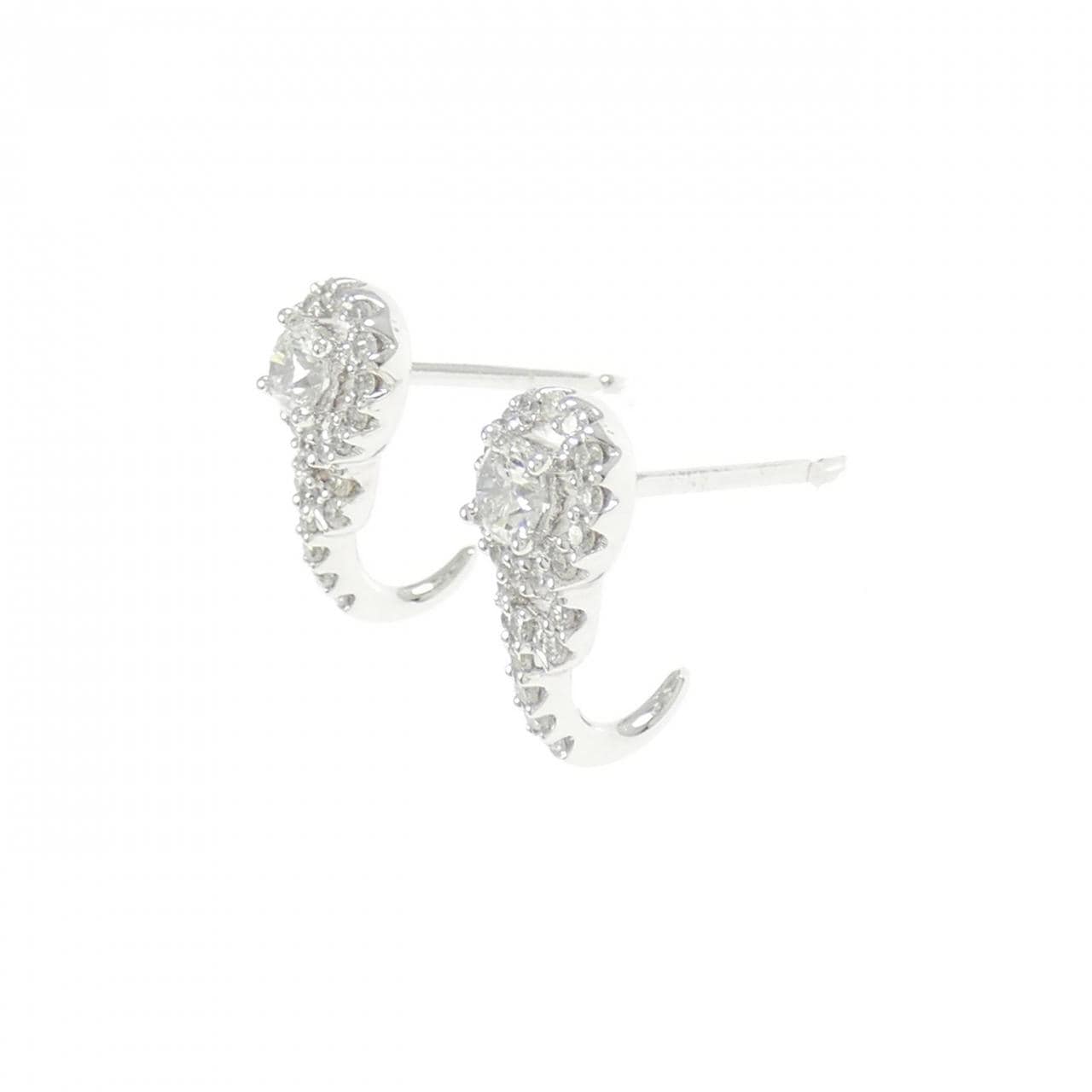 750WG ダイヤモンド ピアス 0.59CT