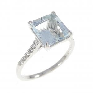 PT900 アクアマリン リング 1.80CT
