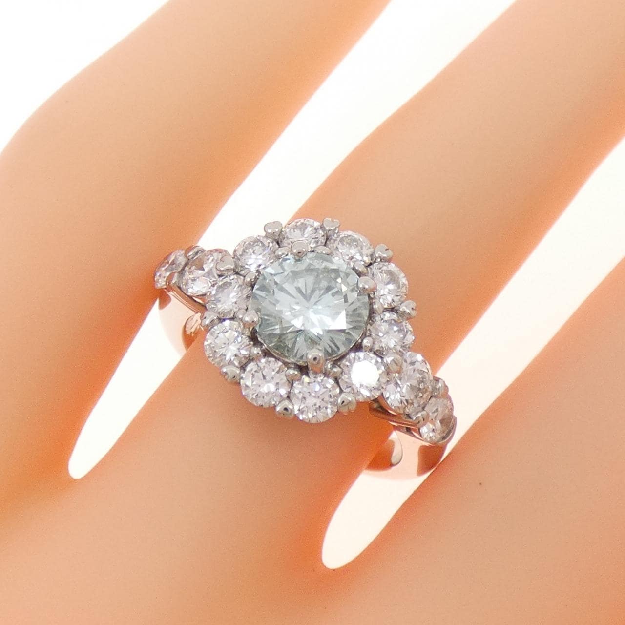 PT900 ダイヤモンド リング 1.04CT