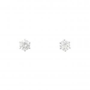 【リメイク】PT900/ST ダイヤモンド ピアス 0.224CT 0.233CT F VS2 VG-GOOD