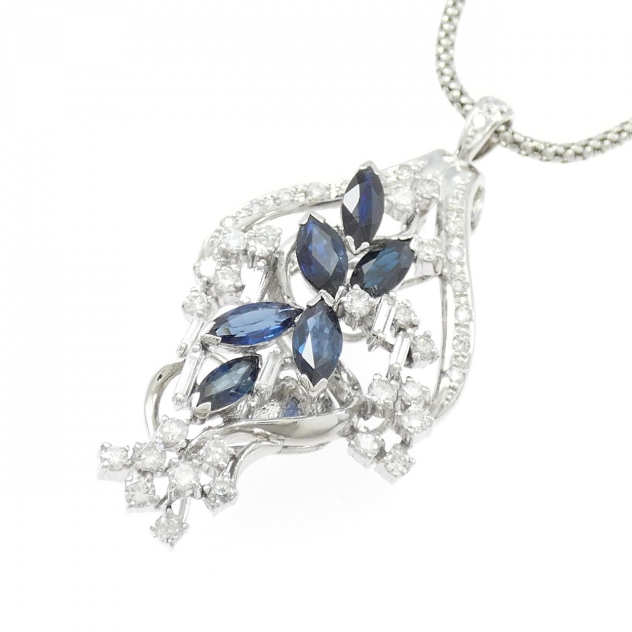 PT900/PT850蓝宝石项链1.81CT