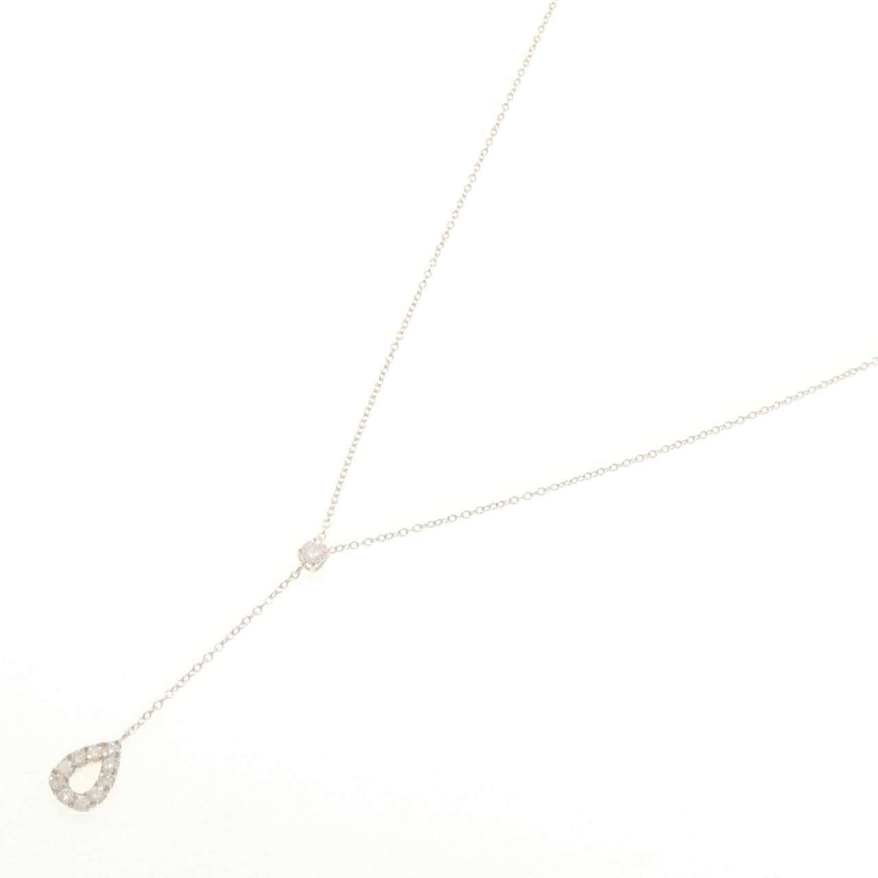 【リメイク】K10YG ダイヤモンド ネックレス 0.28CT