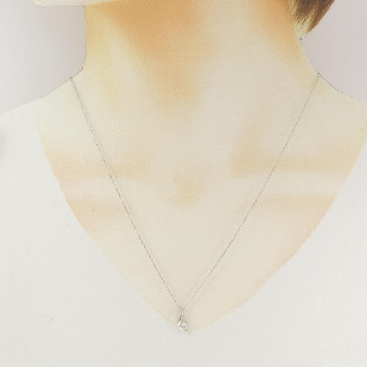 PT850 ダイヤモンド ネックレス 0.22CT