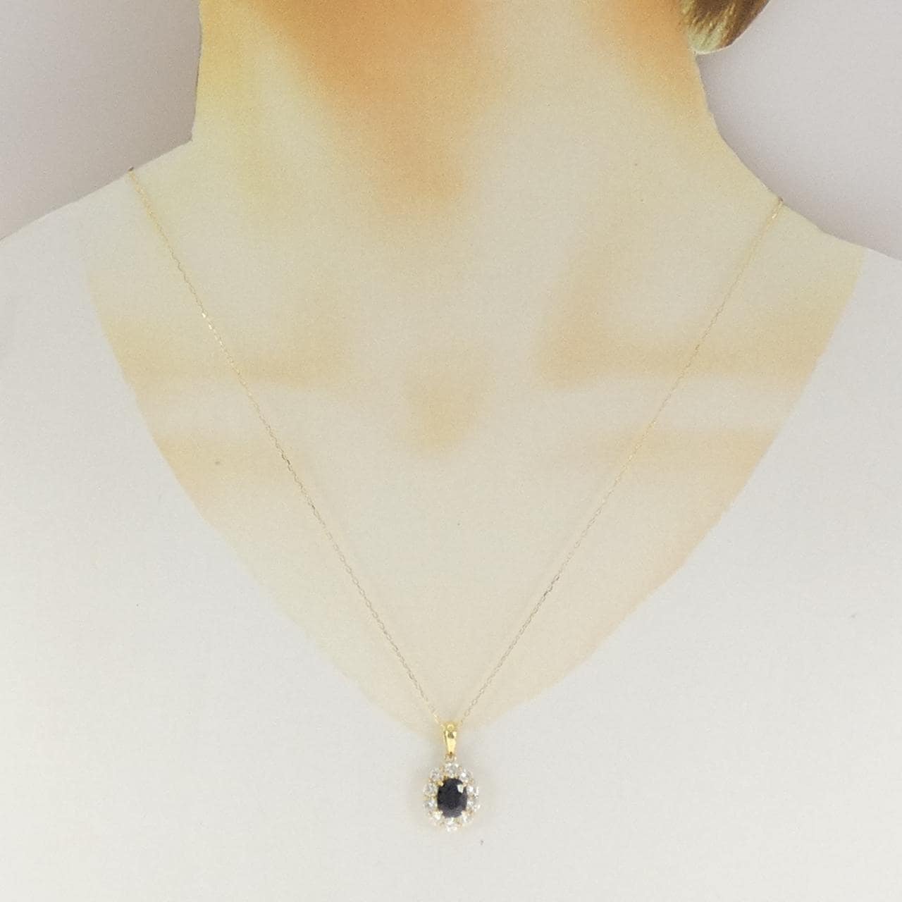 K18YG サファイヤ ネックレス 1.64CT