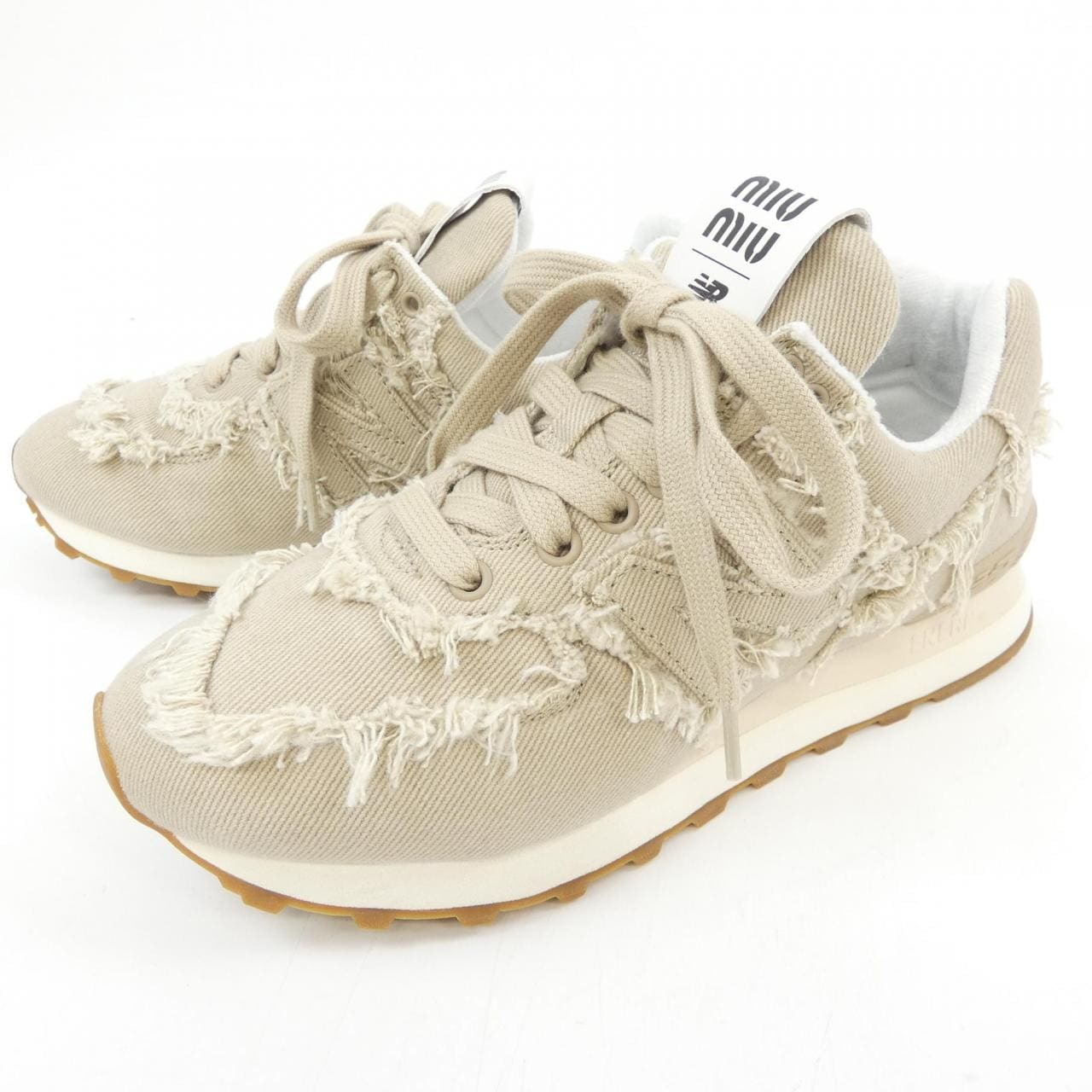 ミュウミュウ MIU MIU NEW BALANCE 5E765D 574 スニーカー