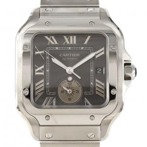 カルティエ サントス･ドゥ･カルティエ デュアルタイムゾーンLM WSSA0076 SS 自動巻
