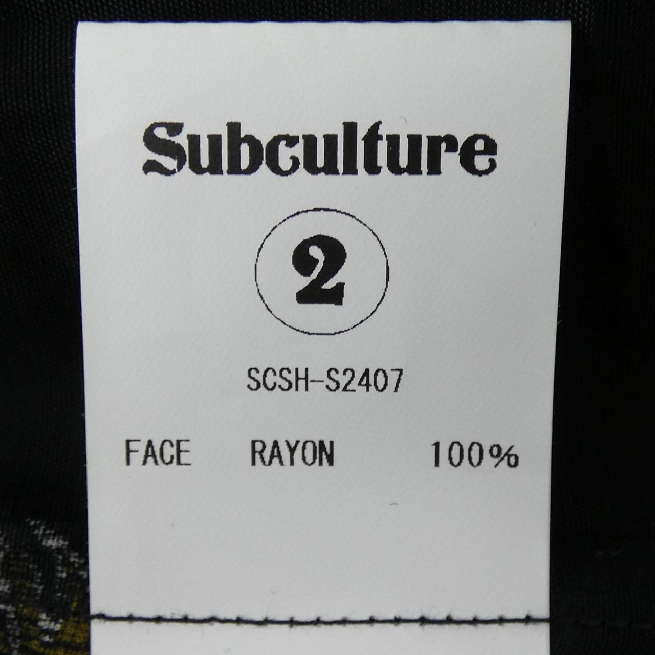 SUBCULTURE SCSH-S2407 S／Sシャツ