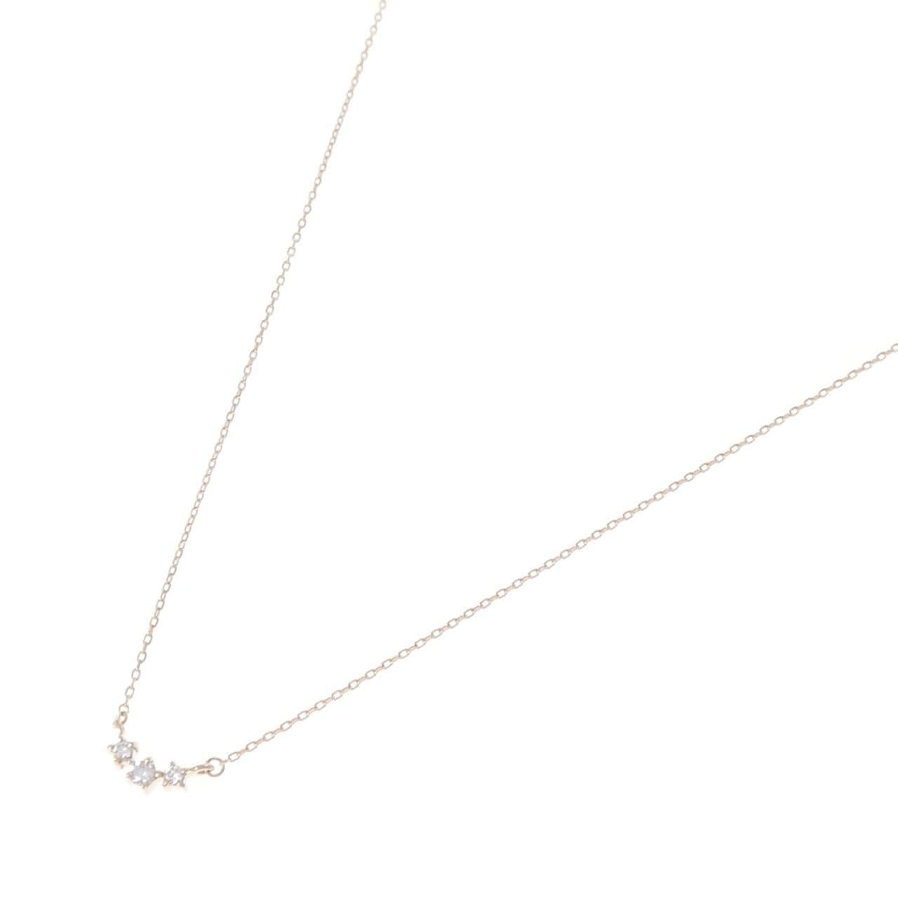 K18PG ダイヤモンド ネックレス 0.06CT