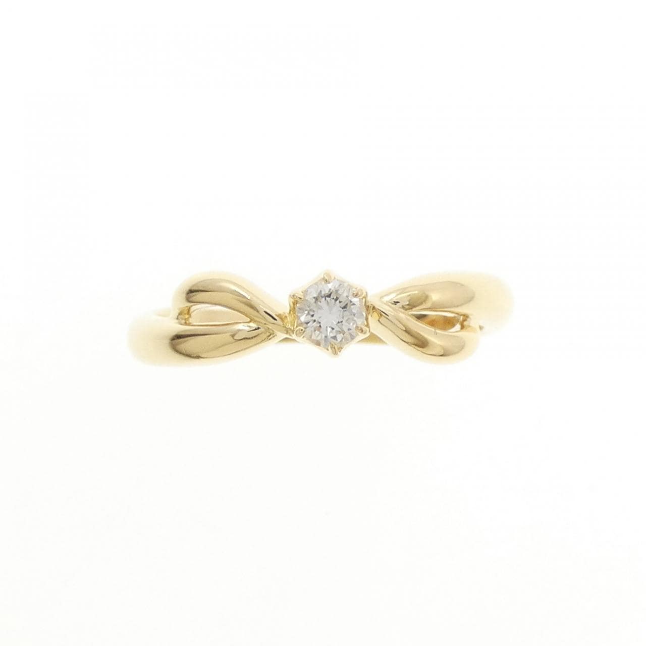 K18YG ダイヤモンド リング 0.10CT