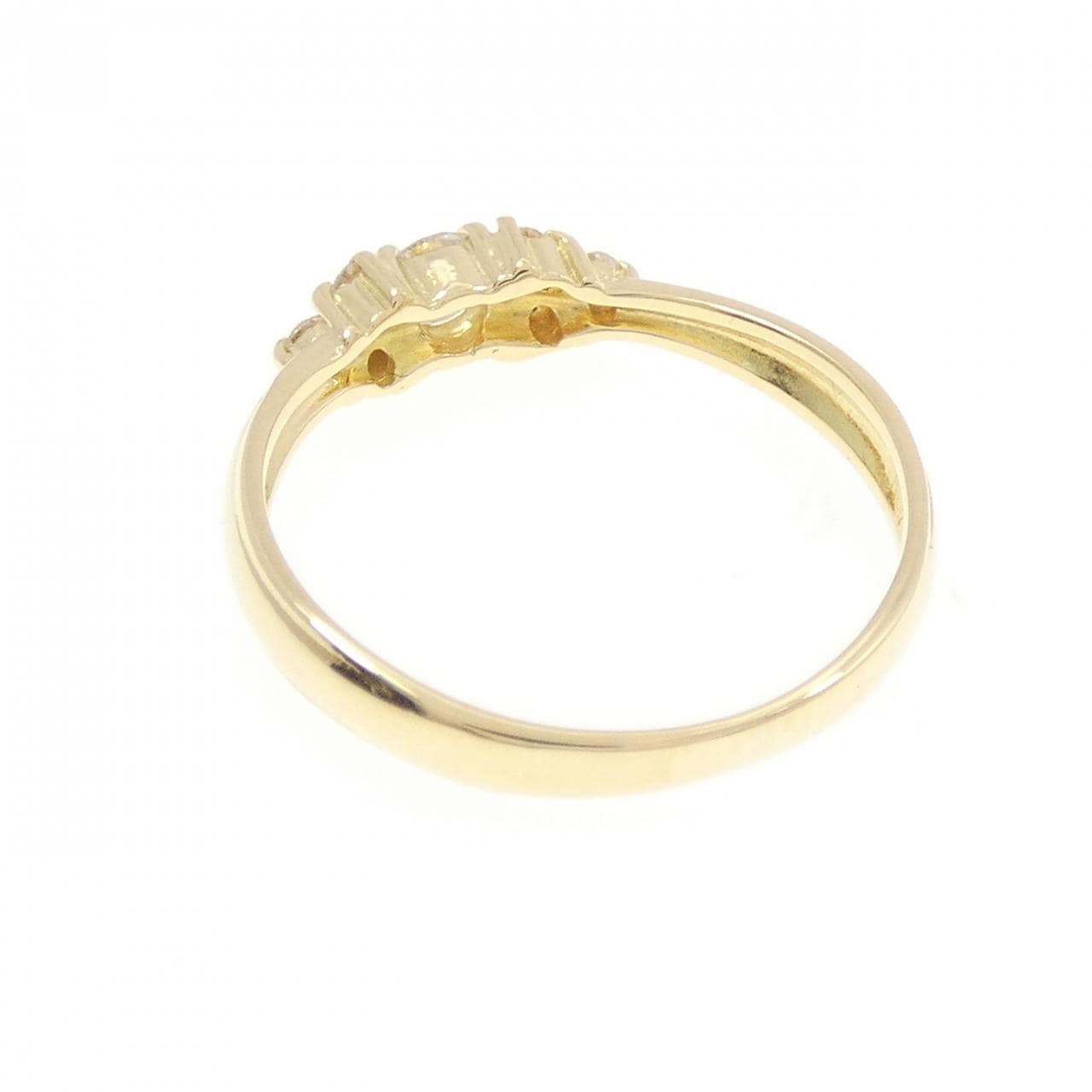 K18YG ダイヤモンド リング 0.19CT