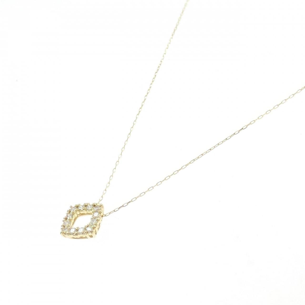 [BRAND NEW] K18YG Diamond necklace 0.20CT