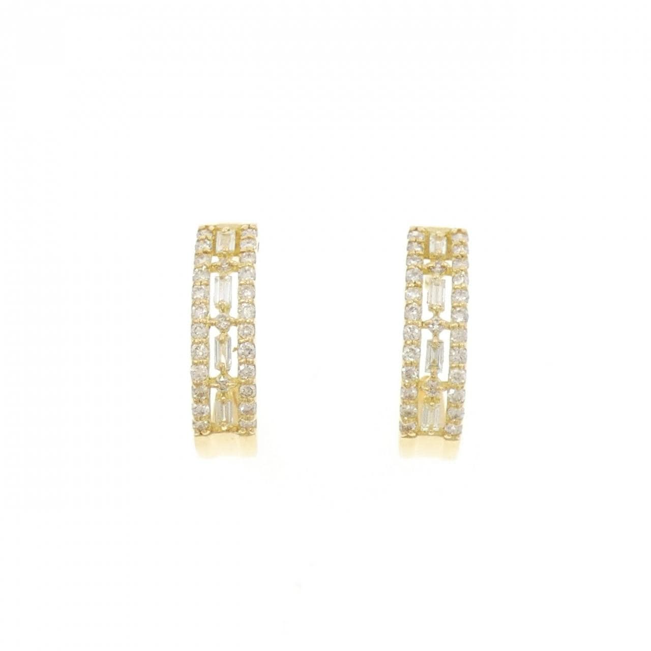 【新品】K18YG ダイヤモンド ピアス 0.40CT