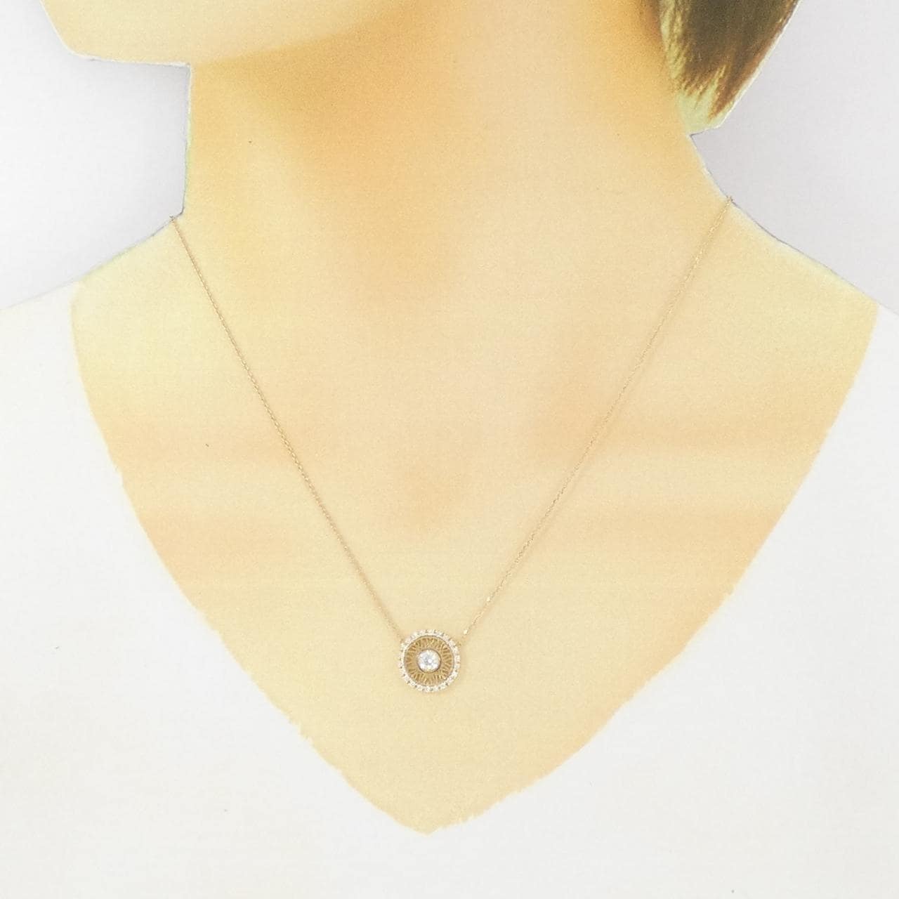K18YG ダイヤモンド ネックレス 0.204CT