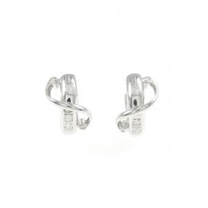 K14WG ダイヤモンド ピアス 0.06CT