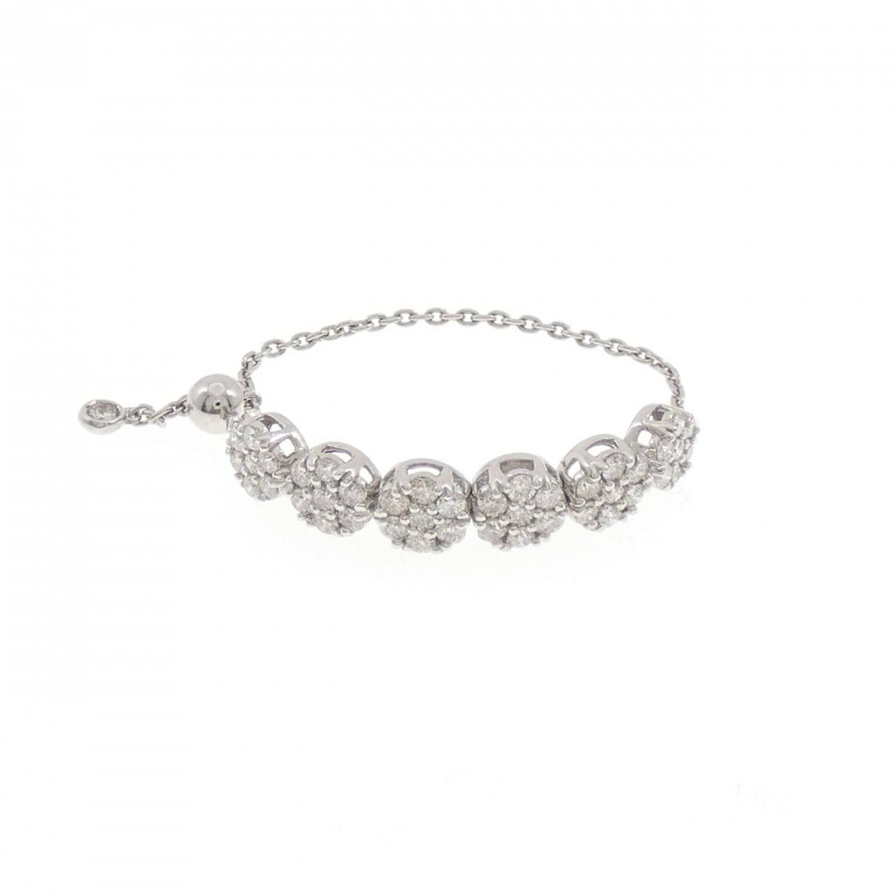 PT950 フラワー ダイヤモンド リング 0.40CT