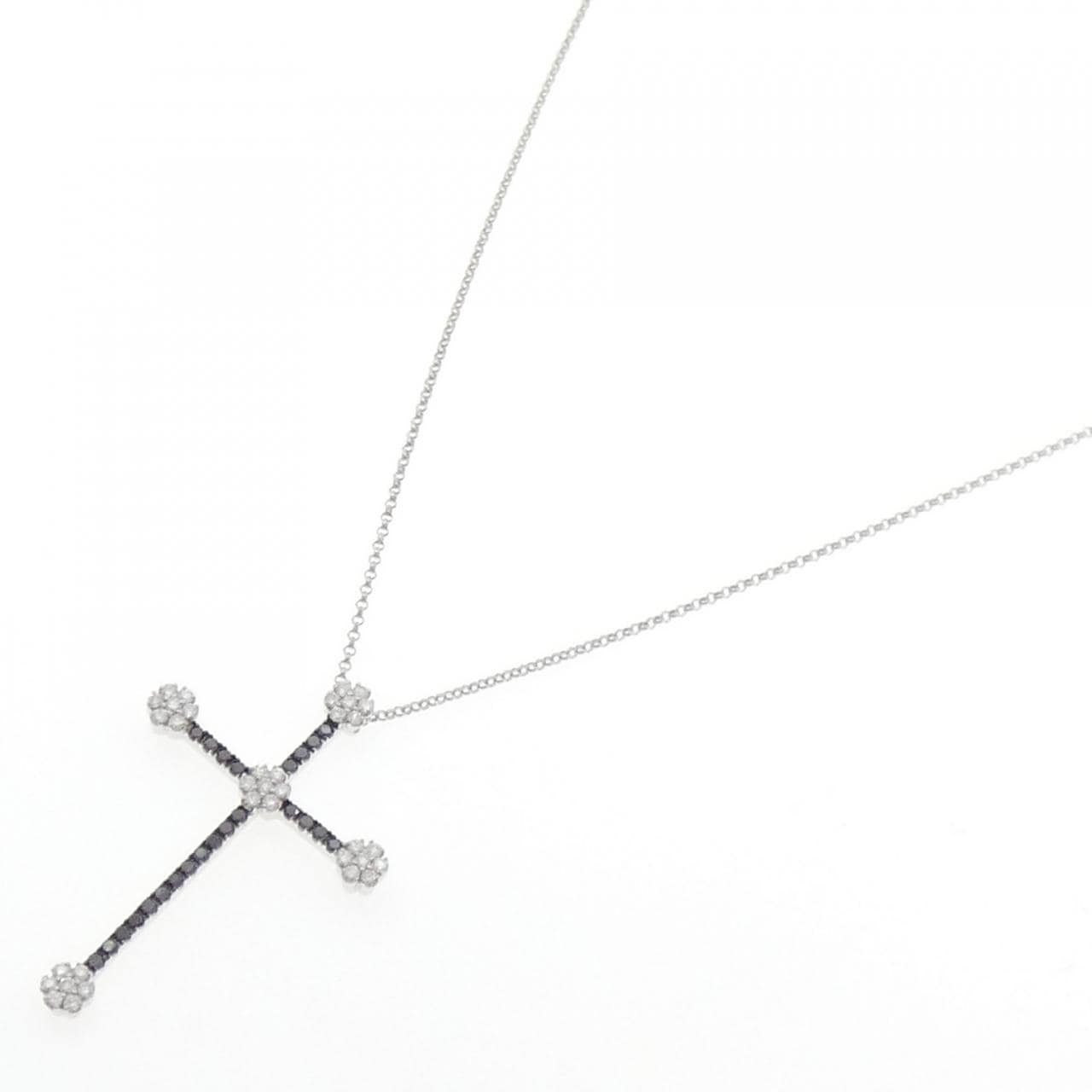 ポンテヴェキオ クロス ダイヤモンド ネックレス 0.55CT