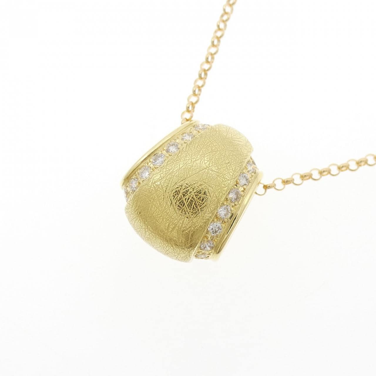 K18YG ダイヤモンド ネックレス 0.12CT