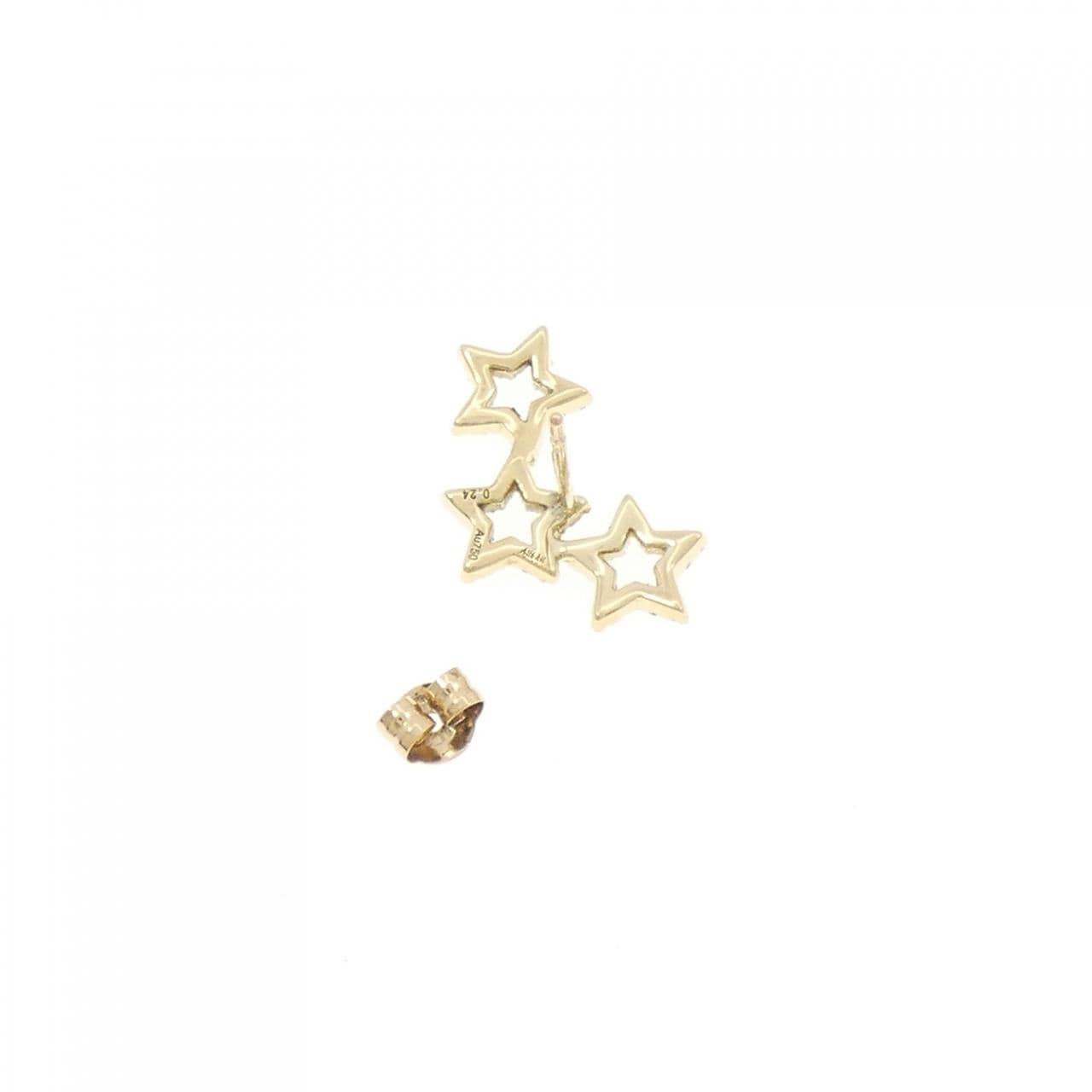 アーカー カシオペア トロワエトワール ピアス 0.24CT 片耳