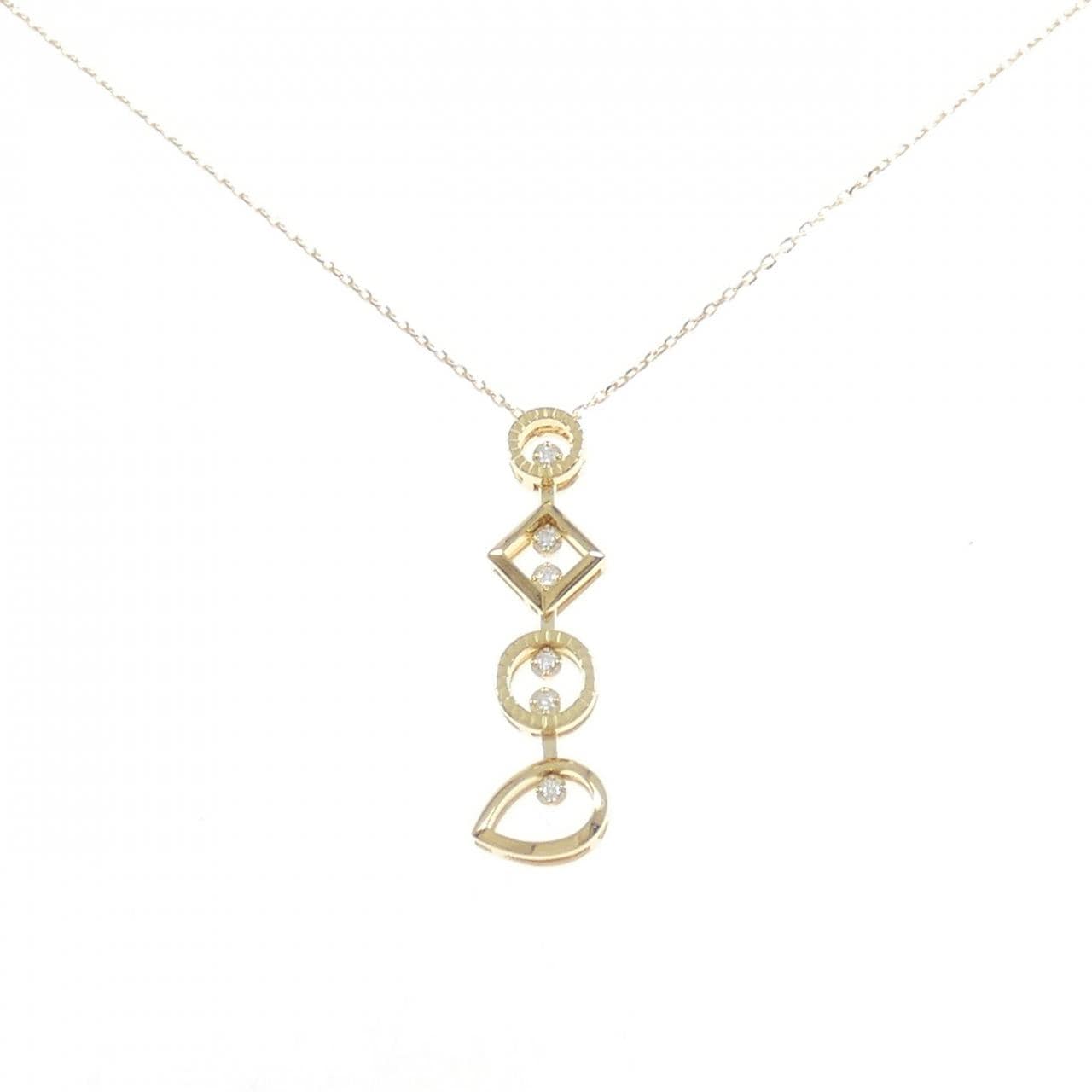 【新品】K18YG ダイヤモンド ネックレス 0.03CT