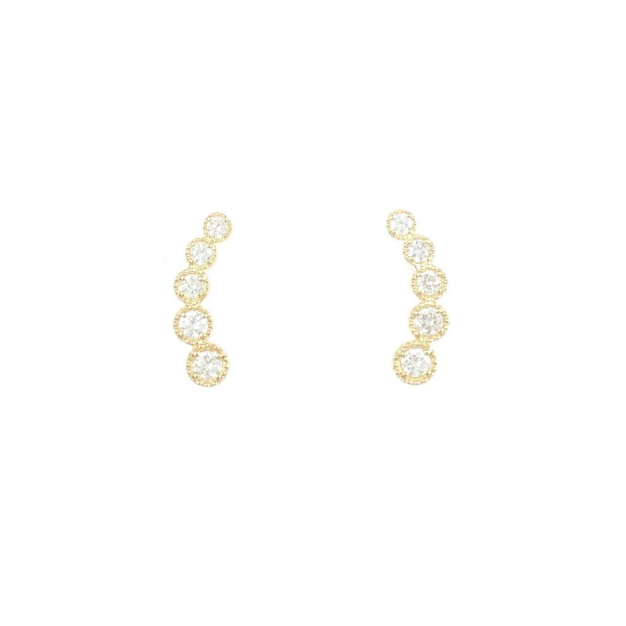 【リメイク】K18YG ダイヤモンド ピアス 0.20CT