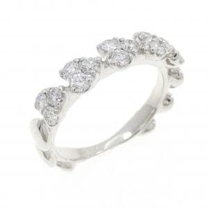K18WG ハート ダイヤモンド リング 0.50CT