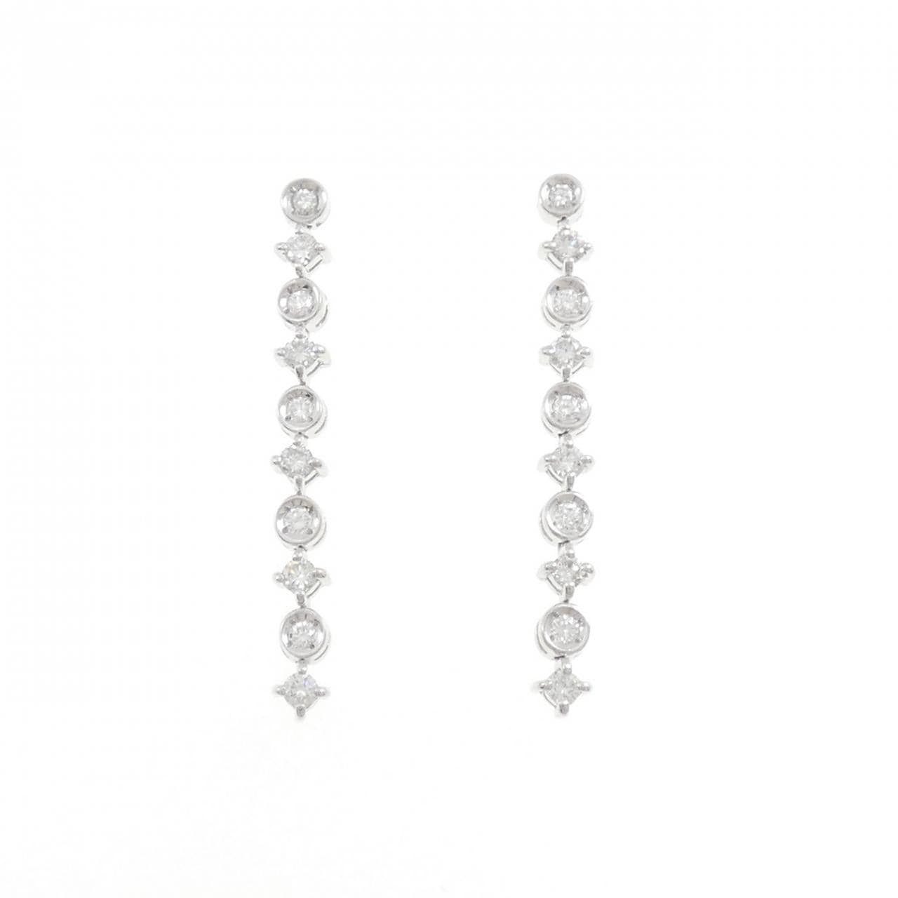 LINE ダイヤモンド ピアス 1.00CT