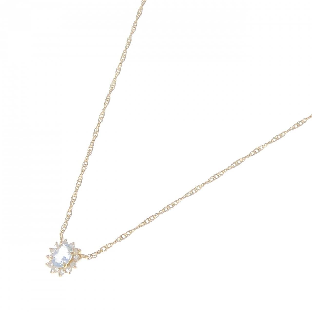 750YG アクアマリン ネックレス