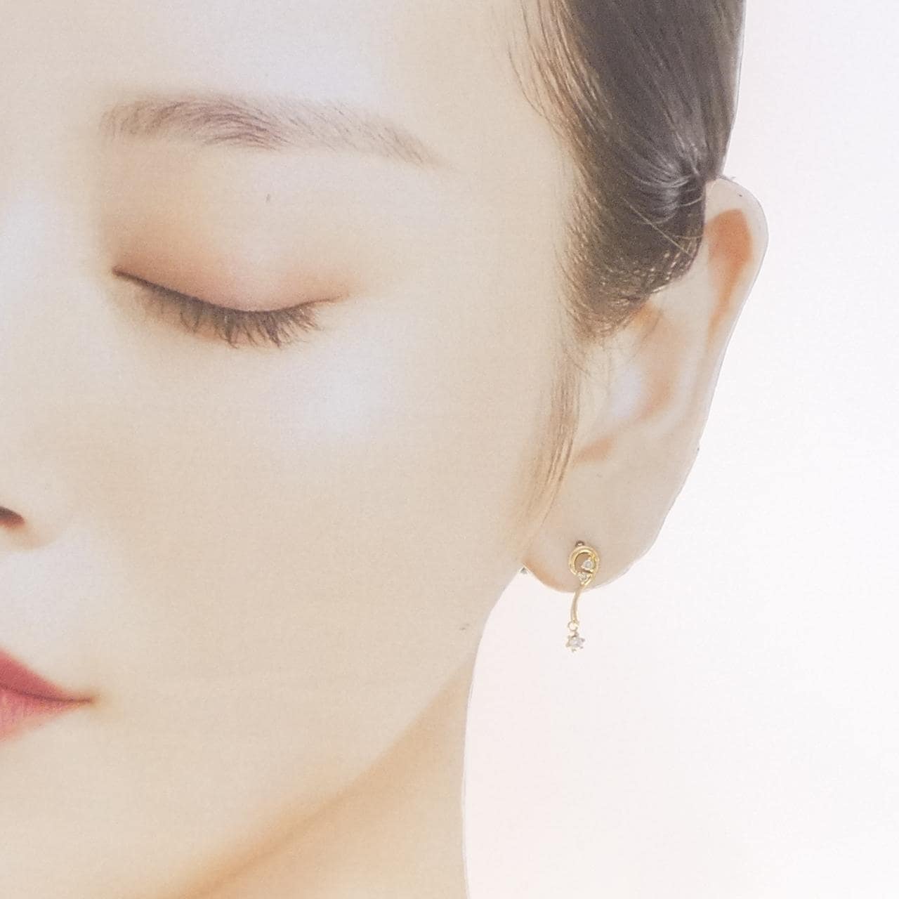 K18YG ダイヤモンド ピアス 0.15CT