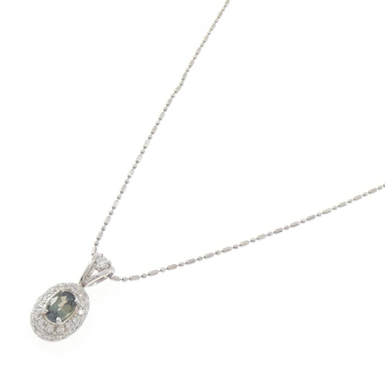 PT900/PT850 アレキサンドライト ネックレス 0.54CT
