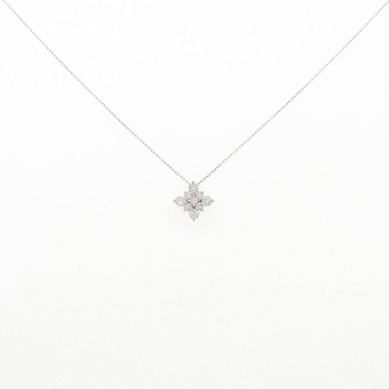 K18WG ダイヤモンド ネックレス 0.30CT