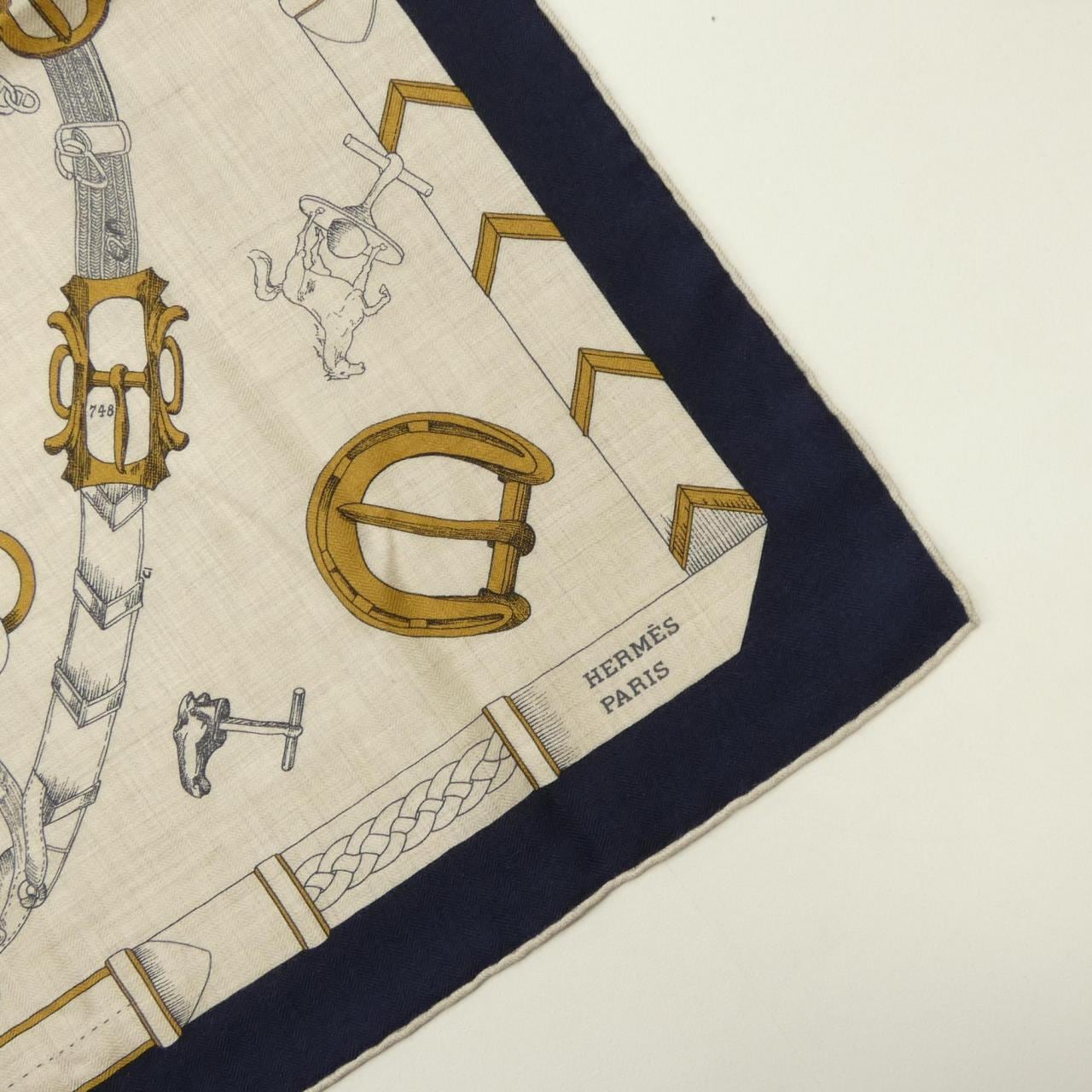 エルメス HERMES LES CHEVAUX DECHAINES H244096S カレジェアン140 ショール