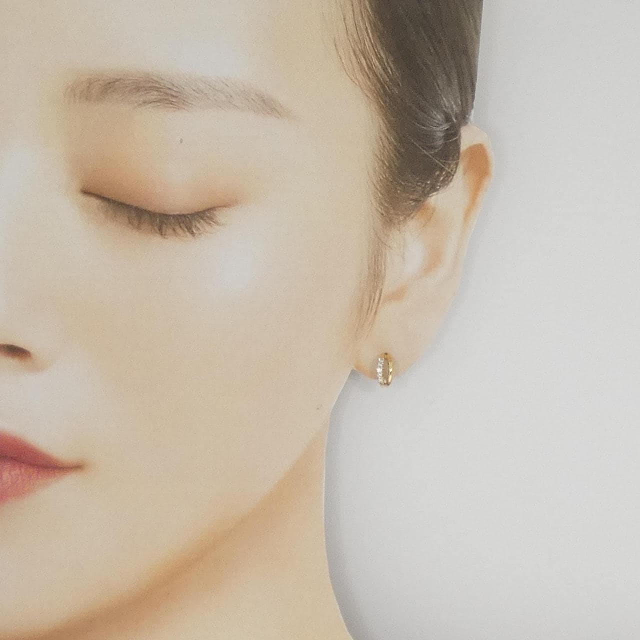 K18YG ダイヤモンド ピアス