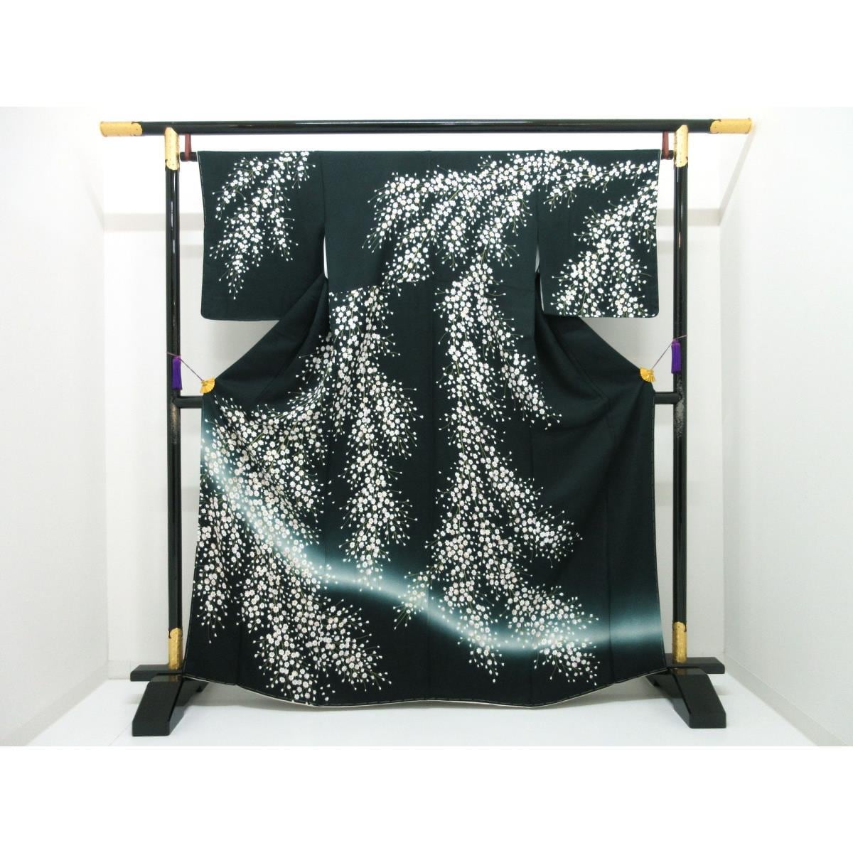 【未使用品】訪問着　友禅金彩加工　ボカシ染