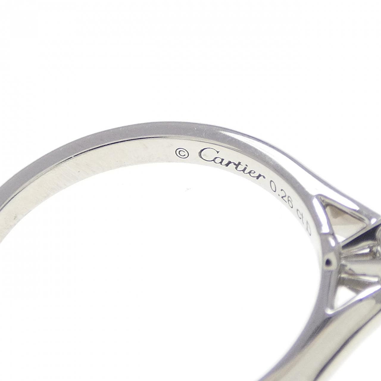 カルティエ 1895 ソリテール リング 0.26CT E VVS1 3EXT