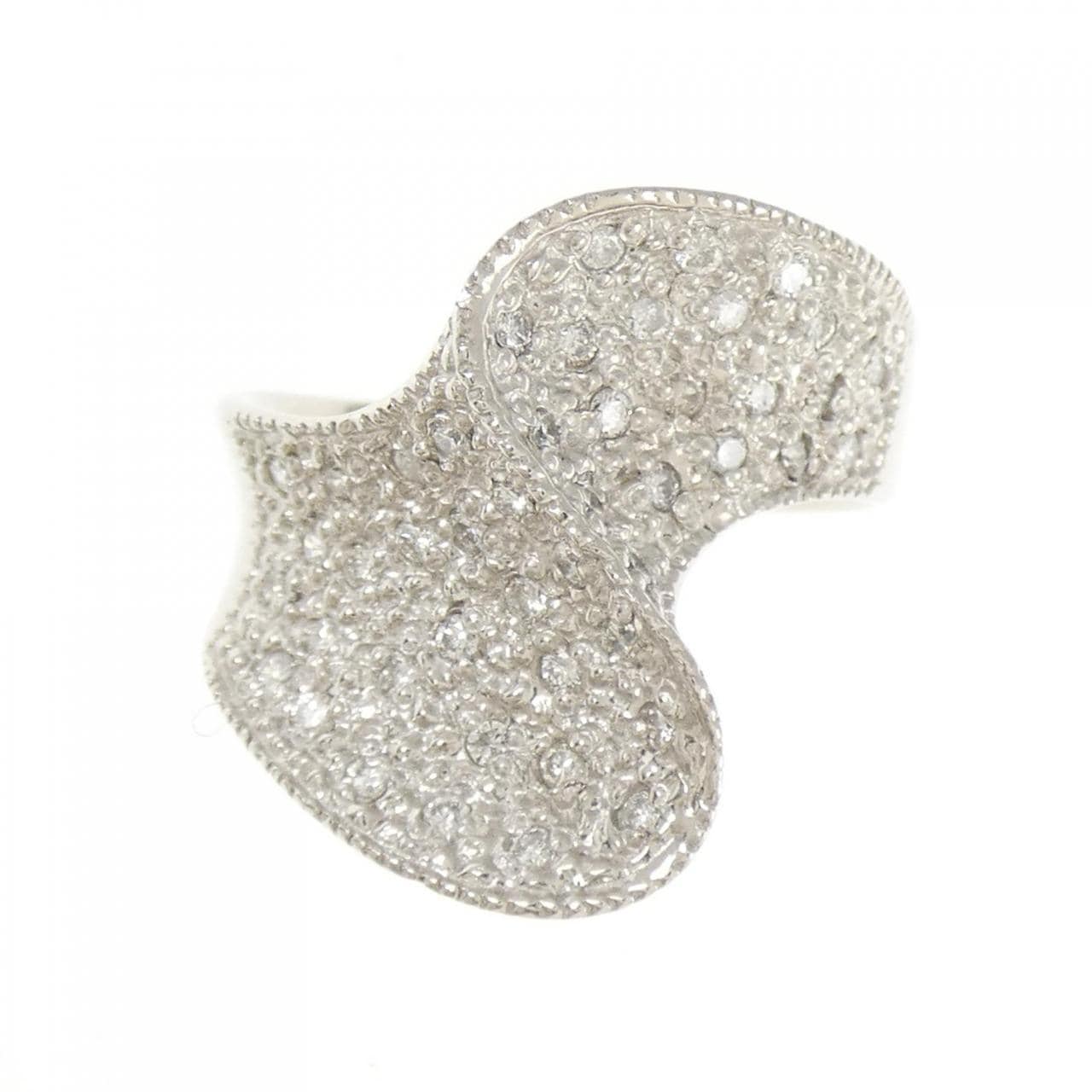 PT900 パヴェ ダイヤモンド リング 0.30CT