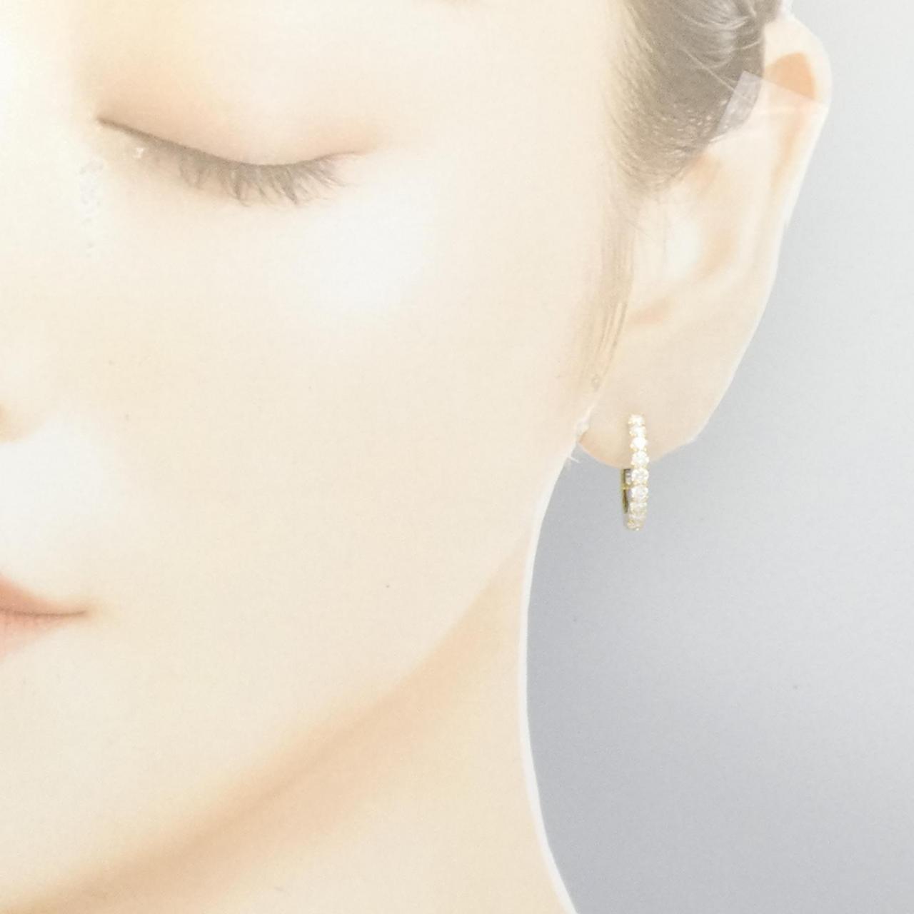 【新品】K18YG ダイヤモンド ピアス 1.006CT