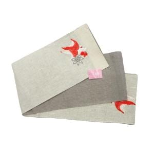 【新品】半幅帯　刺繍