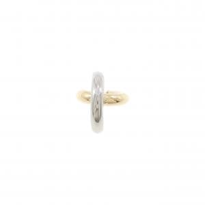 スタージュエリー K18YG/PT950 ピアス 片耳