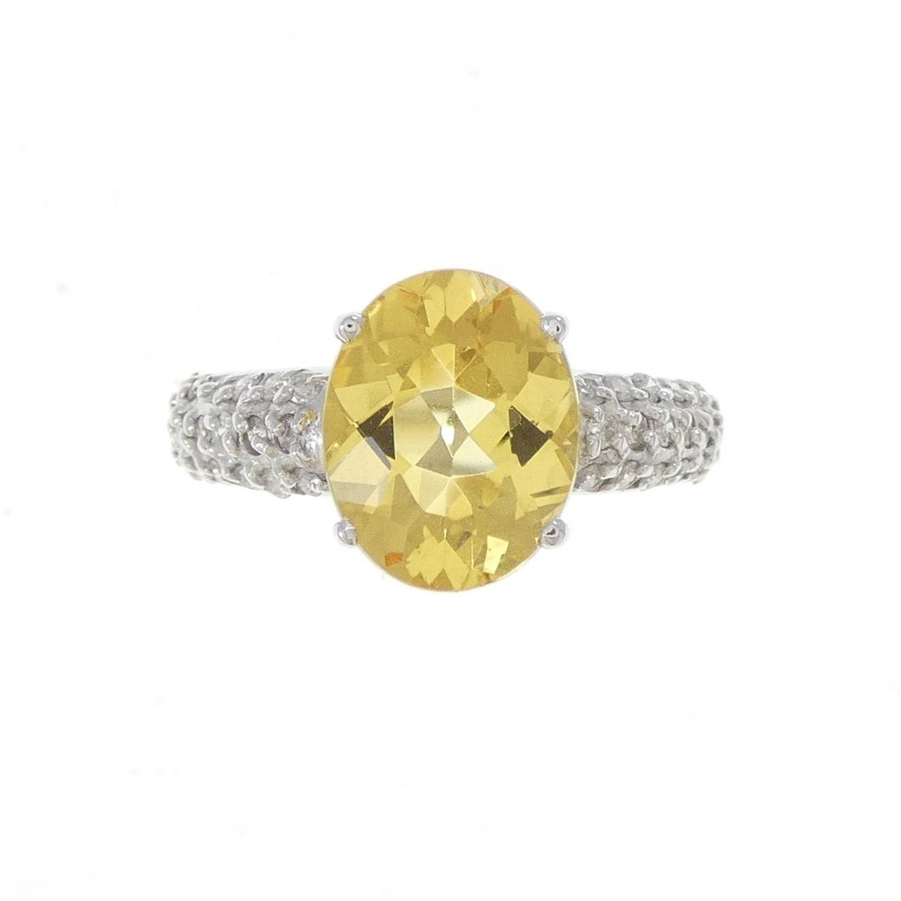 K18WG ベリル リング 2.0CT