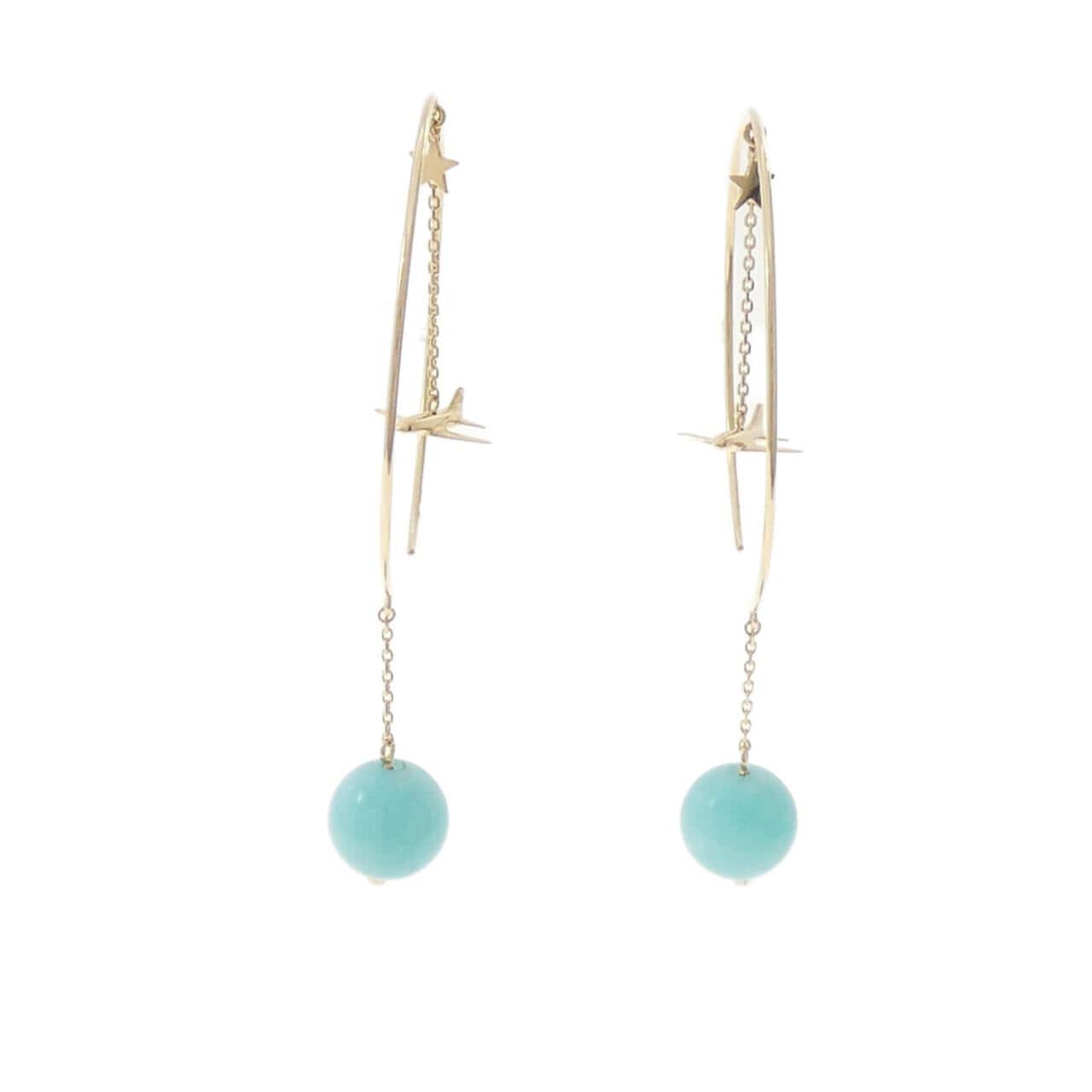 スタージュエリー アマゾナイト ピアス