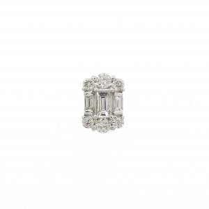 PT900 ダイヤモンド ピアス 0.18CT 片耳