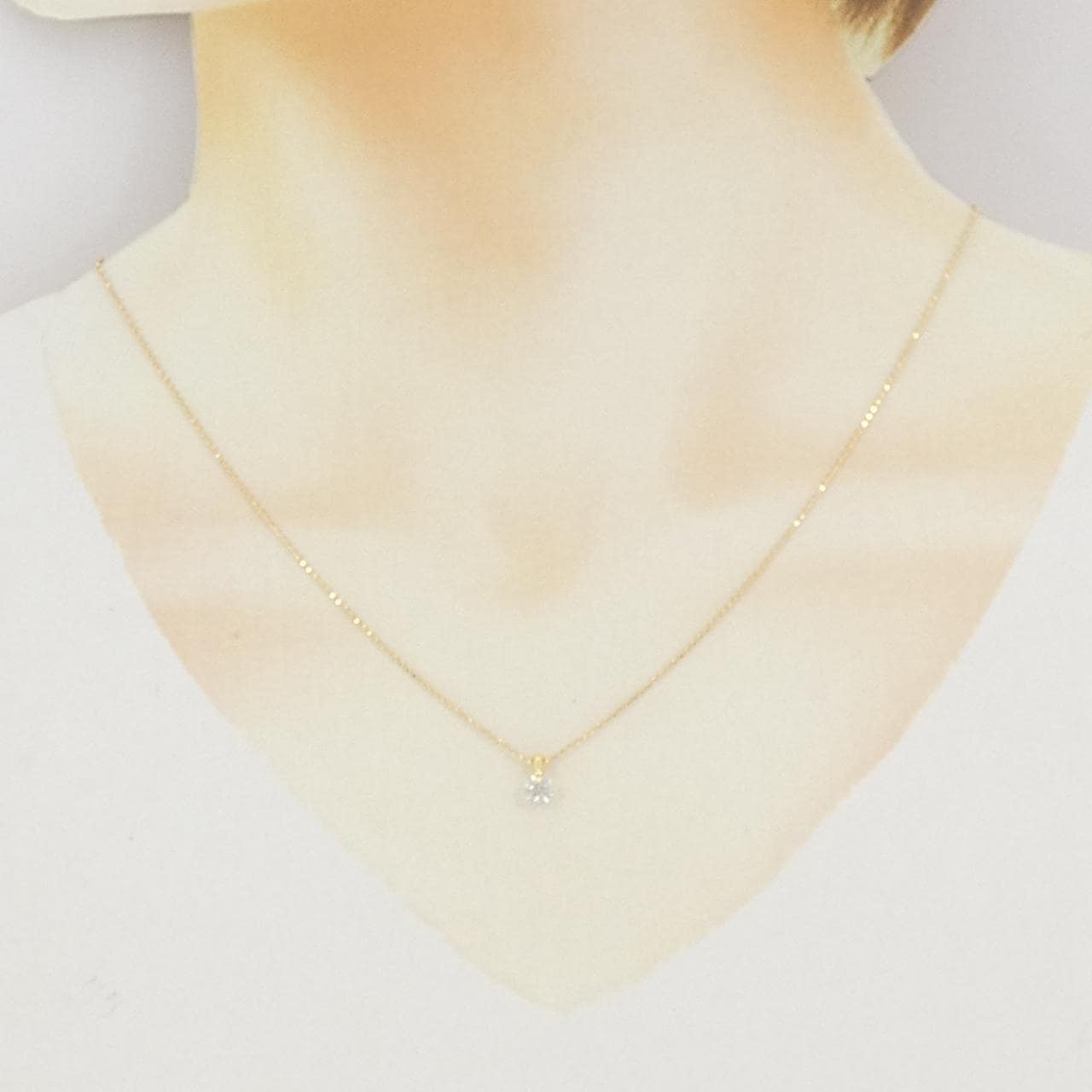 K18YG ダイヤモンド ネックレス 0.29CT
