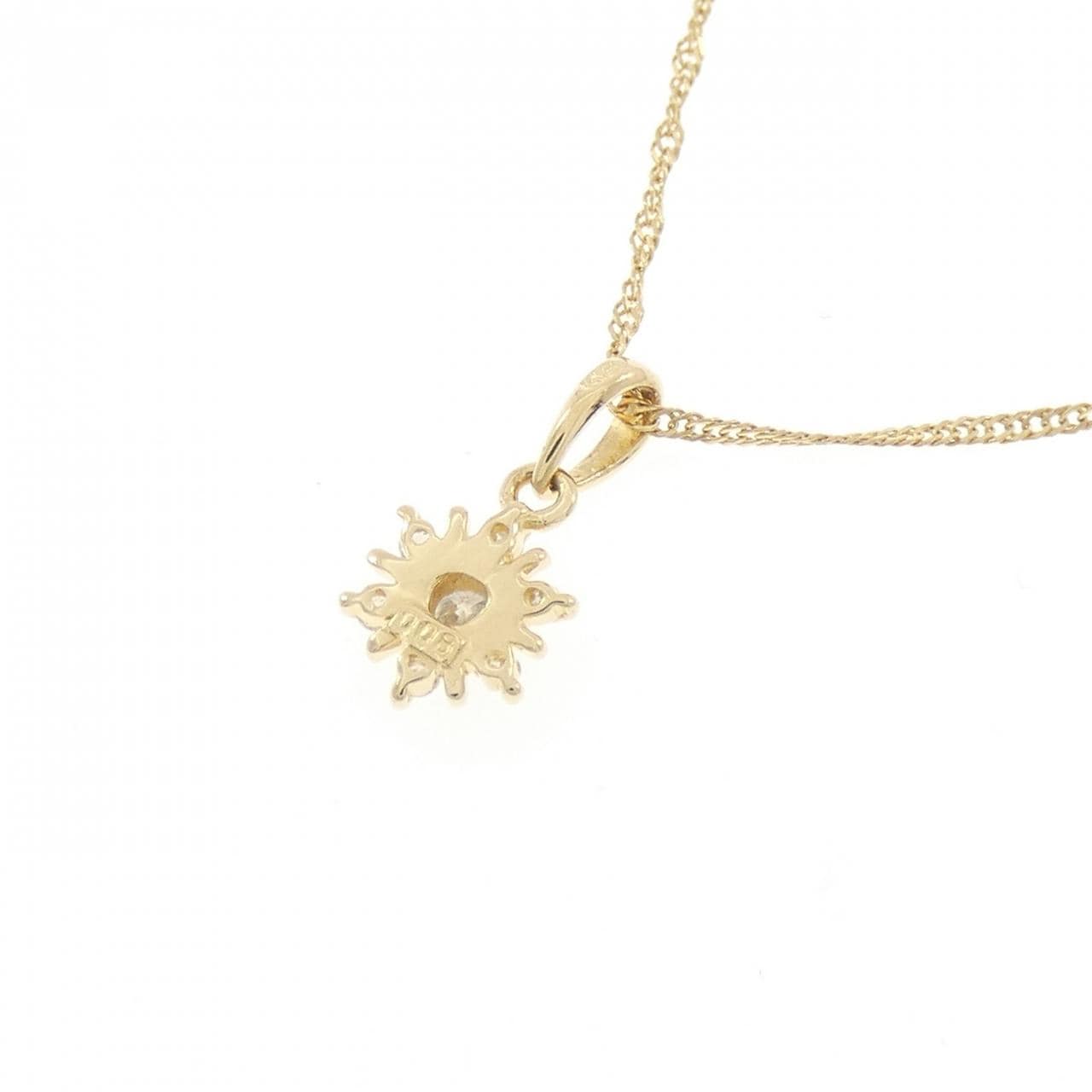 K18YG ダイヤモンド ネックレス 0.08CT