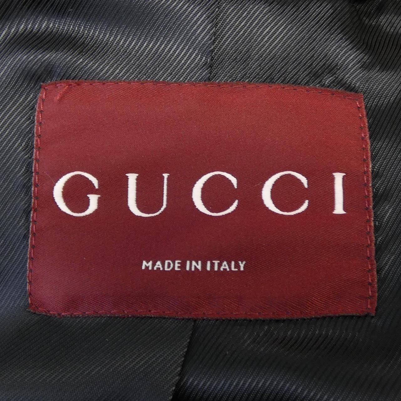 グッチ GUCCI ウェブストライプ レザーボンバージャケット 793726 XNA3M レザージャケット
